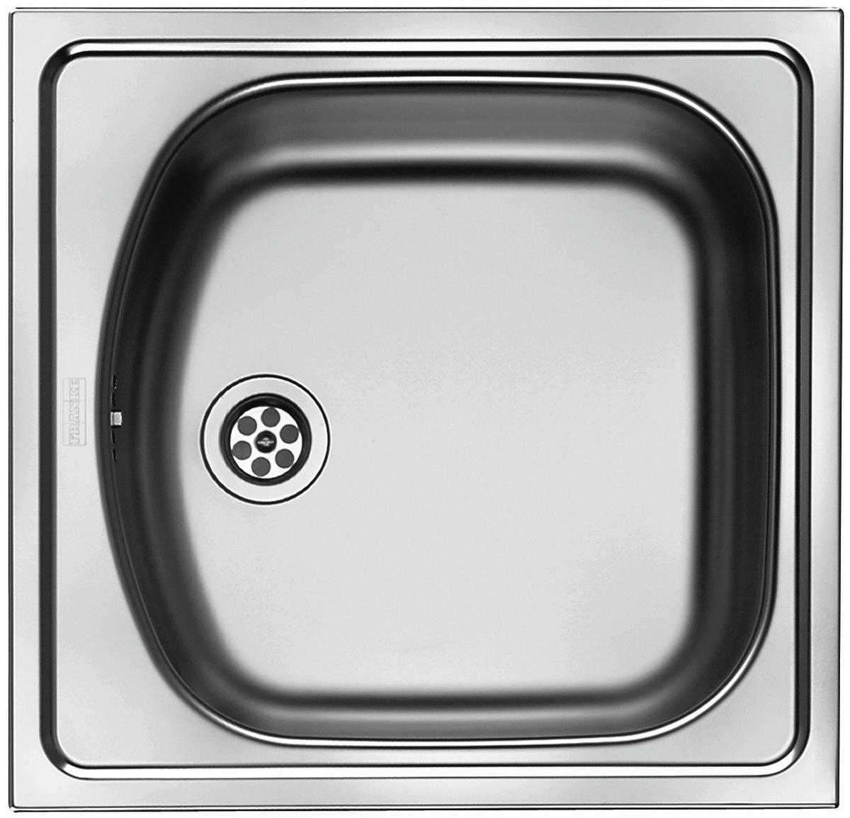 Spüle Etn610 Edelstahl Bxt: 45,5x43,5 Cm - Edelstahlfarben, Metall (45.5/14/43,5cm)