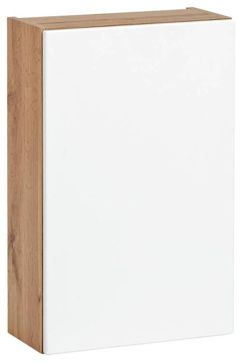 Hängeschrank Kopenhagen B: 40 cm Weiß/Eiche Dekor - Eichefarben/Weiß, KONVENTIONELL, Holzwerkstoff (40/64/20cm) - Held