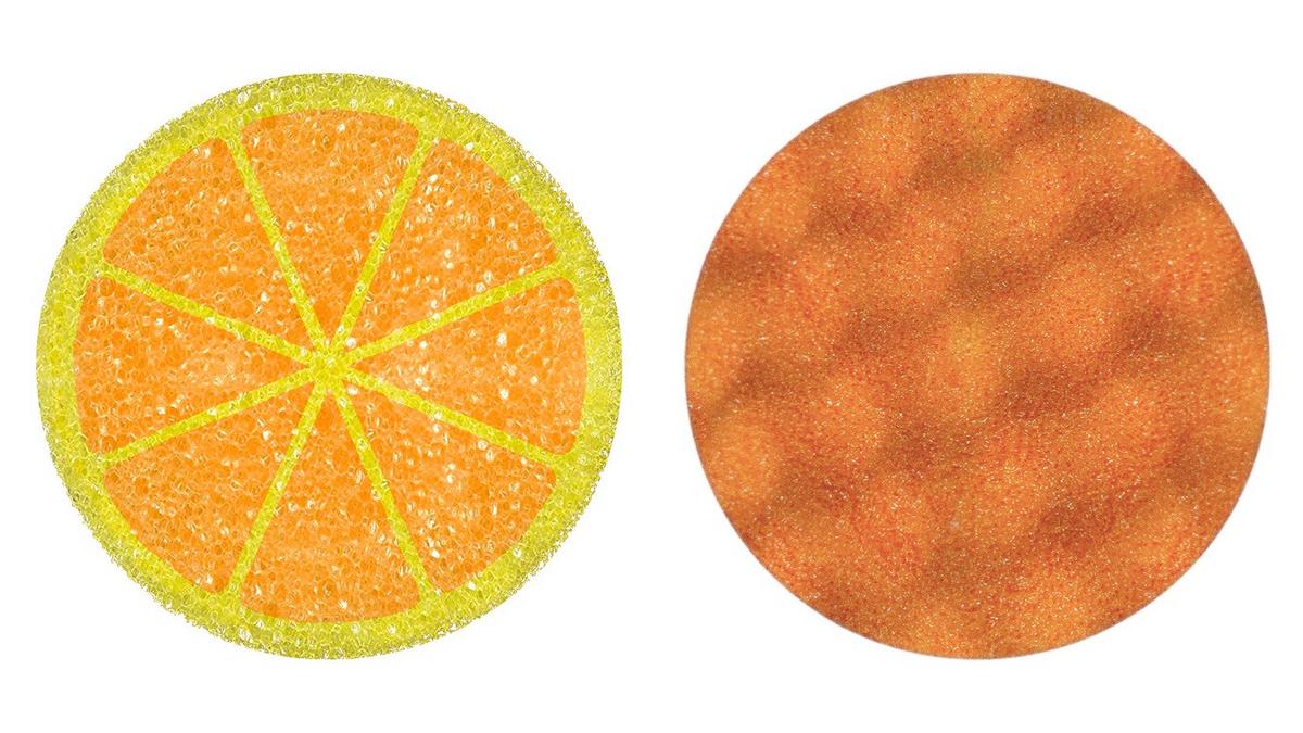 Súrolószivacs Vileda Punch Orange - többszínű, Basics, műanyag (10.2/15/3.2cm) - Vileda