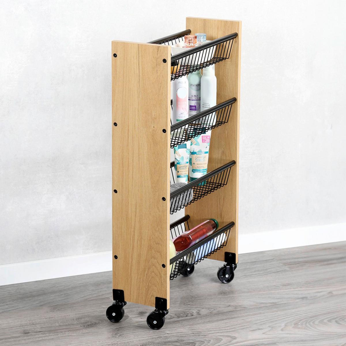 ALLZWECKWAGEN Braun, Schwarz L: 45cm - Schwarz/Braun, Trend, Holzwerkstoff/Metall (45/17/77cm) - Kesper