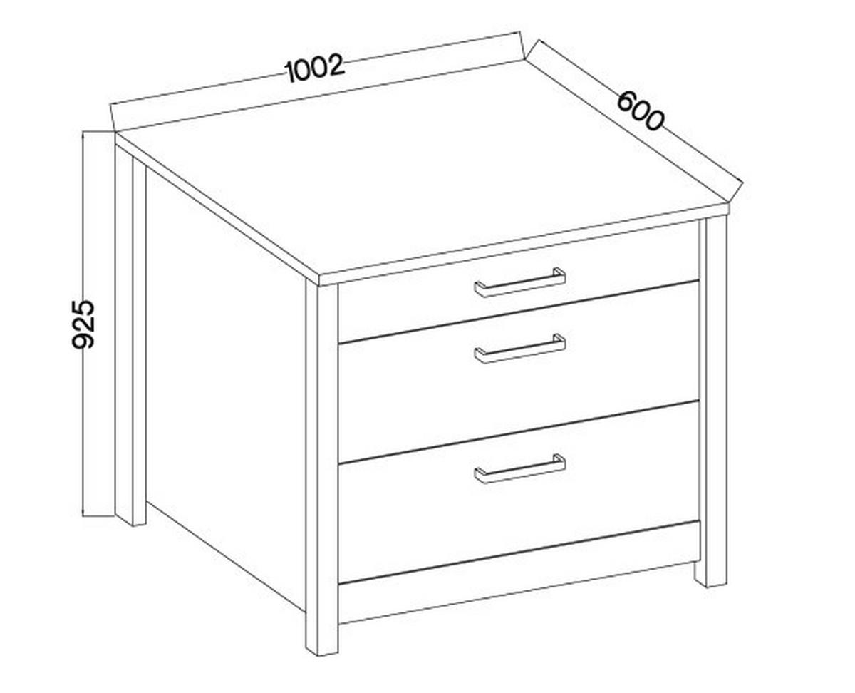 Spodní kuchyňská skříňka SAN SAN - bílá/barvy stříbra, Moderní, kov/kompozitní dřevo (100/92/60cm) - Mömax