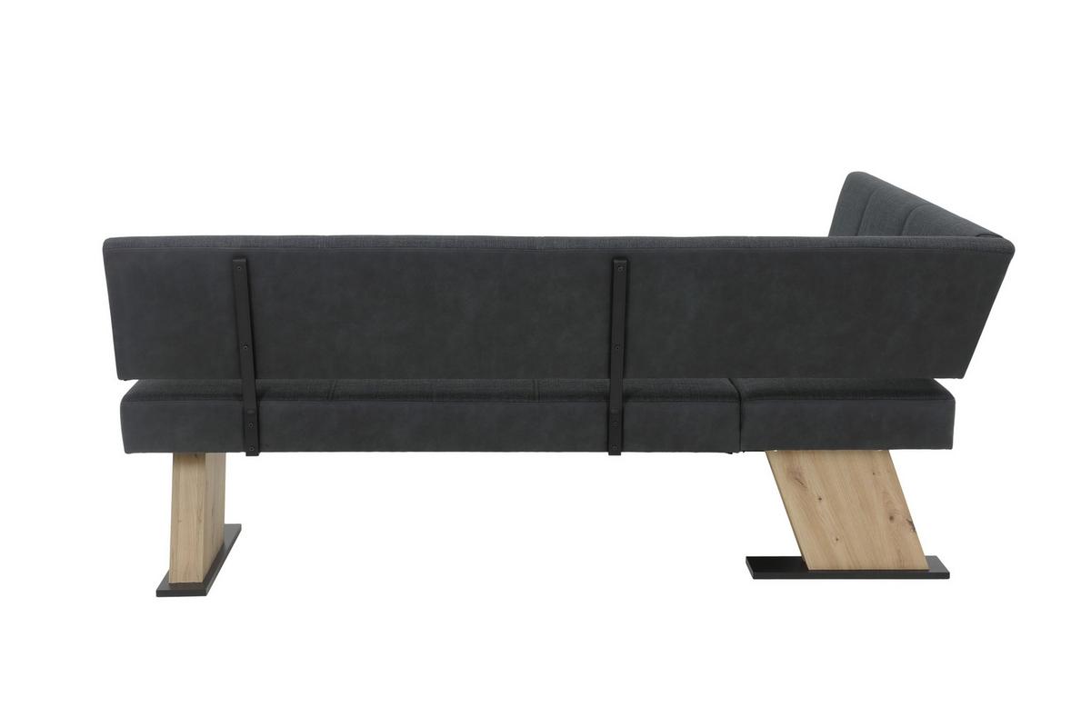 Eckbank Lyon Reb - Anthrazit/Eiche Artisan, MODERN, Holzwerkstoff/Textil (210/87cm) - MID.YOU