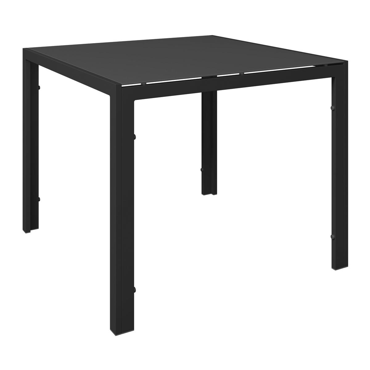 Gartenset Barcelona - Dunkelgrau, MODERN, Glas/Textil - Beldano