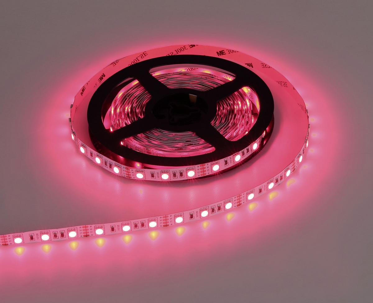 Led-stripe Doris Farbwechsler + Fernbedienung - Klar/Weiß, MODERN, Kunststoff (500cm) - Luca Bessoni