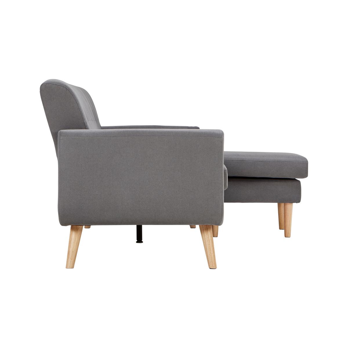 Sedací souprava TAMARA šedá - šedá/tmavě šedá, Moderní, dřevo/textil (196/82/143cm) - Bessagi Home