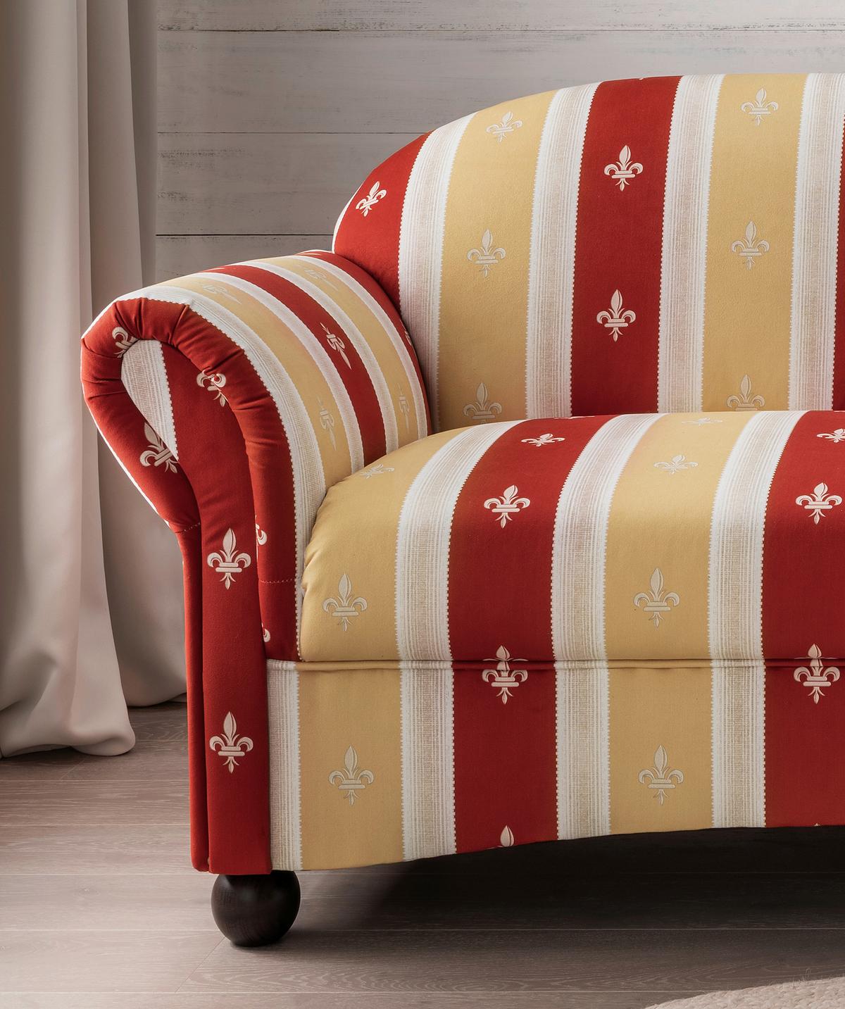 2-sitzer-sofa Torello Rot - Wengefarben/Rot, KONVENTIONELL, Textil (151/84/80cm) - Livetastic