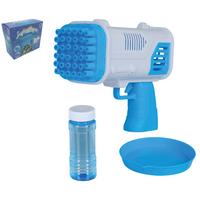 Seifenblasenmaschine blau/Weiß incl. Flüssigkeit - Blau, MODERN, Kunststoff (20 cm/17 cm/9 cmcm)