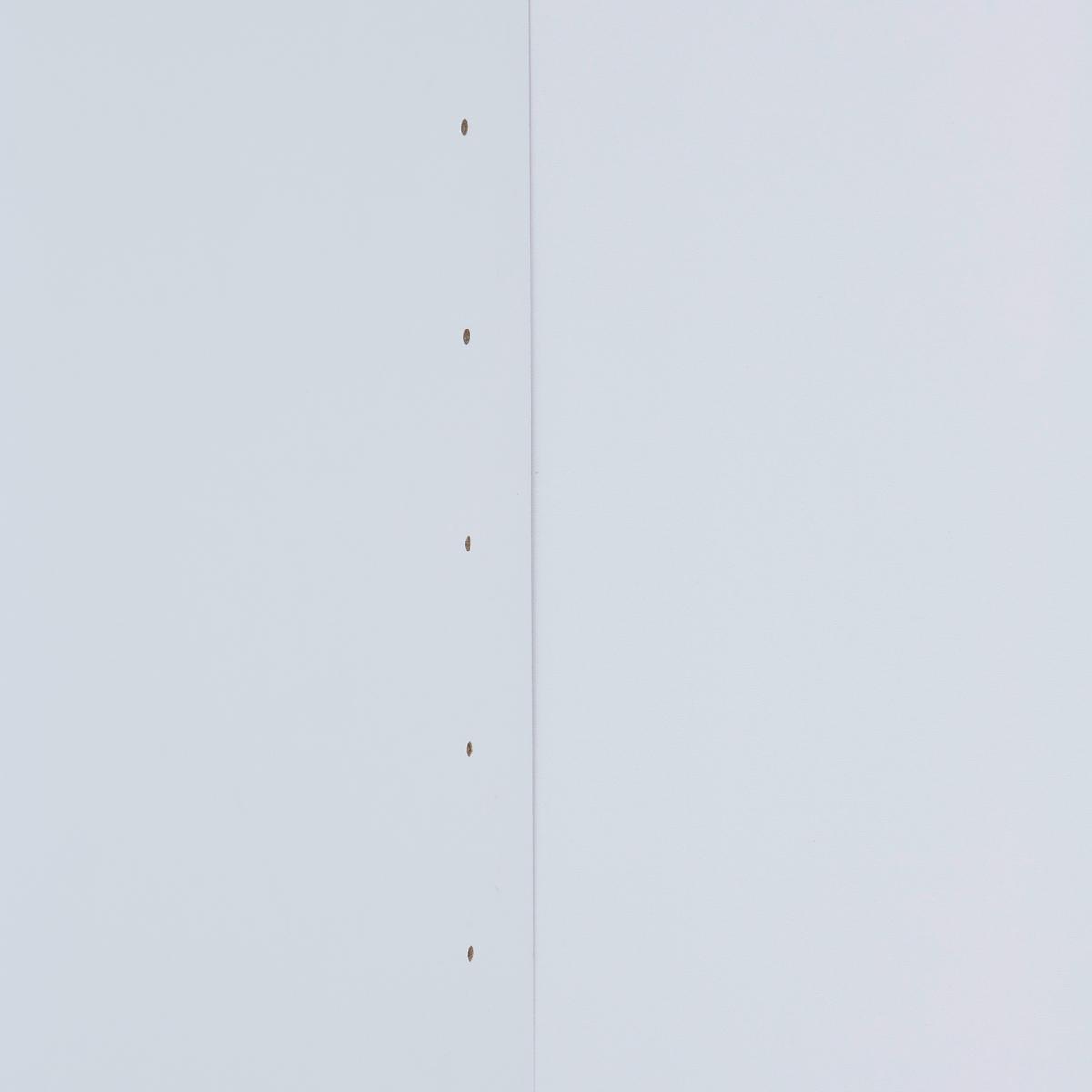 Drehtürenschrank 146,8cm Basit Weiß Dekor - Weiß, KONVENTIONELL, Holzwerkstoff (146,8/205,5/56,6cm)