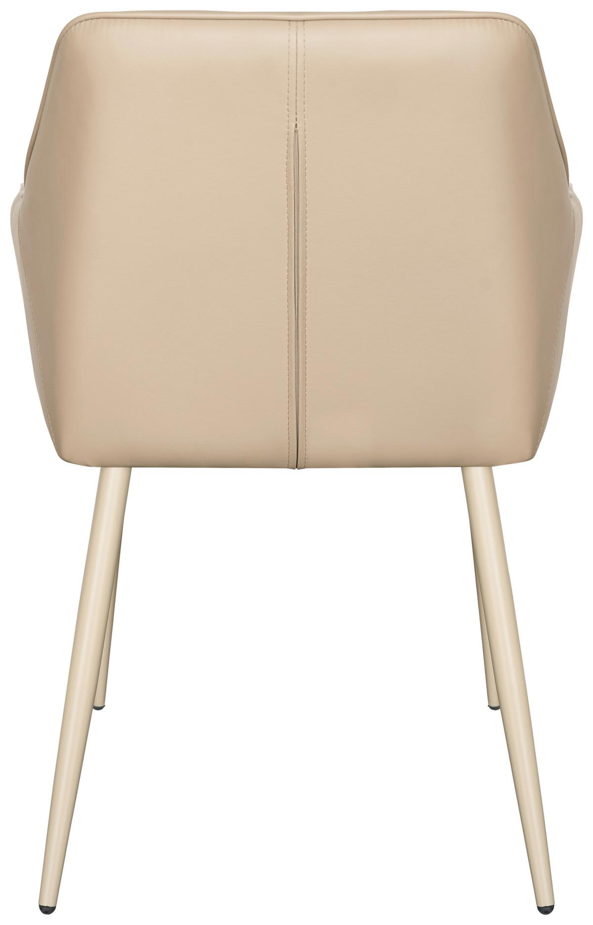 Armlehnstuhl Sevilla Khaki B: 56 cm - Khaki, MODERN, Textil/Metall (56/82/61cm) - Livetastic