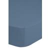 Spannleintuch Satin Blau 180x220 Cm Baumwolle - Blau, Basics, Textil (180/220cm) - MID.YOU