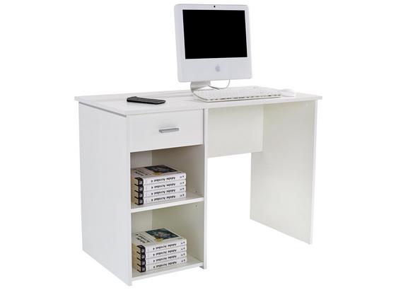 Schreibtisch Kubek 2 - Weiß, MODERN, Holzwerkstoff (110/75/50cm)