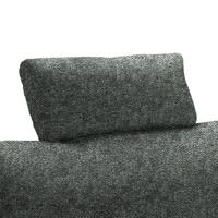 Opěrka hlavy LILLE, grafitový velur - barvy grafitu, Moderní, textil (58/23/10cm) - Mömax
