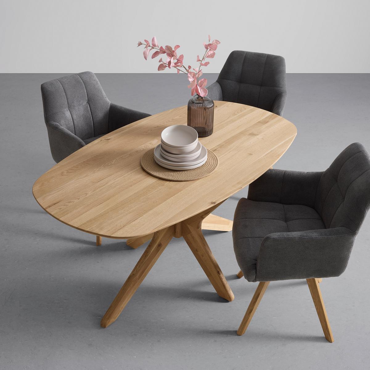 Jídelní stůl Jefferson dub masiv 160cm - divoký dub, Moderní, dřevo (160/75/90cm) - Premium Living