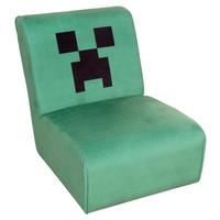 Polstersessel Minecraft Stoffbezug Samt Grün - Grün, MODERN, Textil (66/80/94cm) - Minecraft