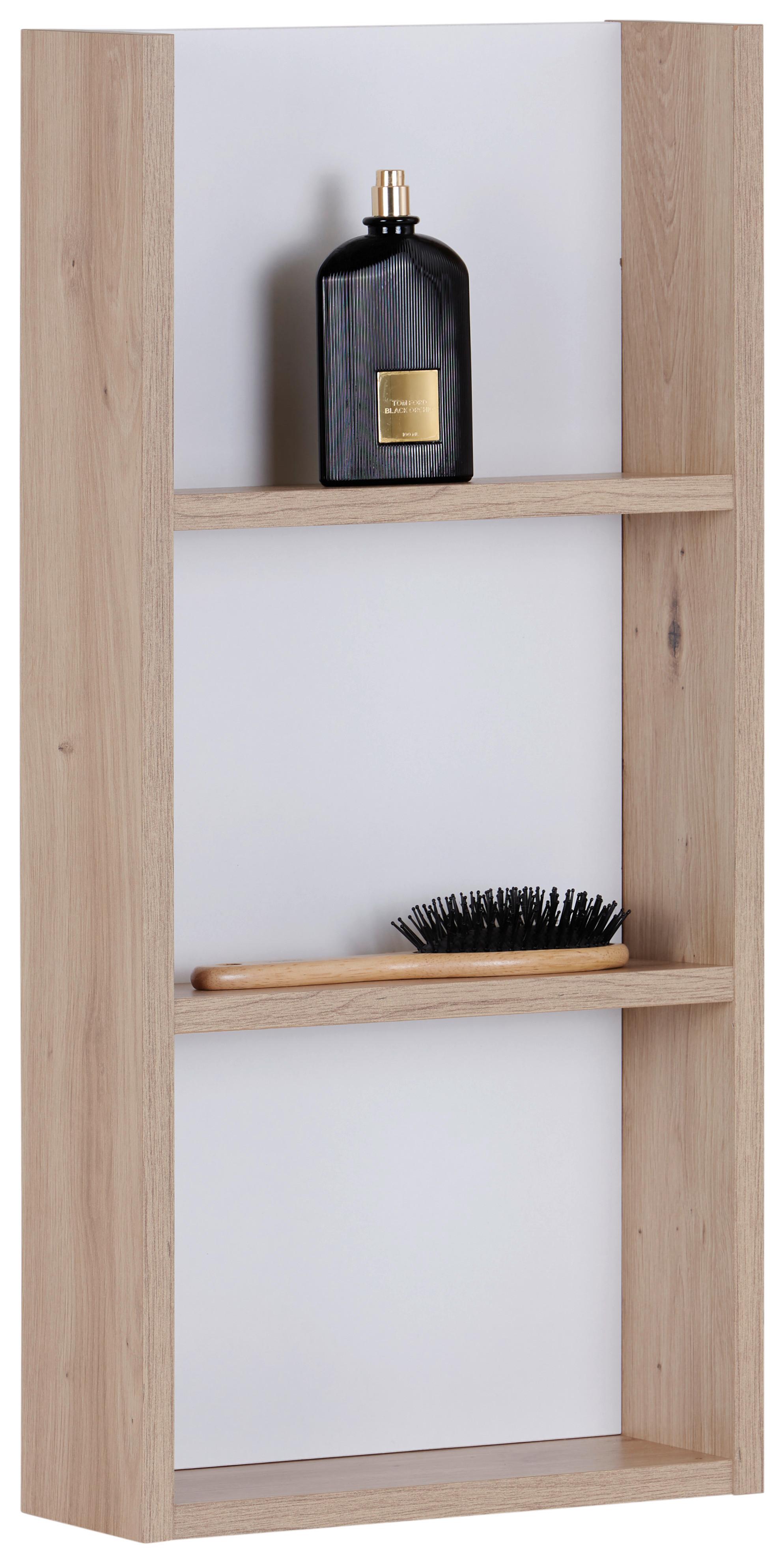 BADEZIMMERREGAL BODO S579-SFW - Eichefarben/Weiß, KONVENTIONELL, Holzwerkstoff (32/67/12cm)