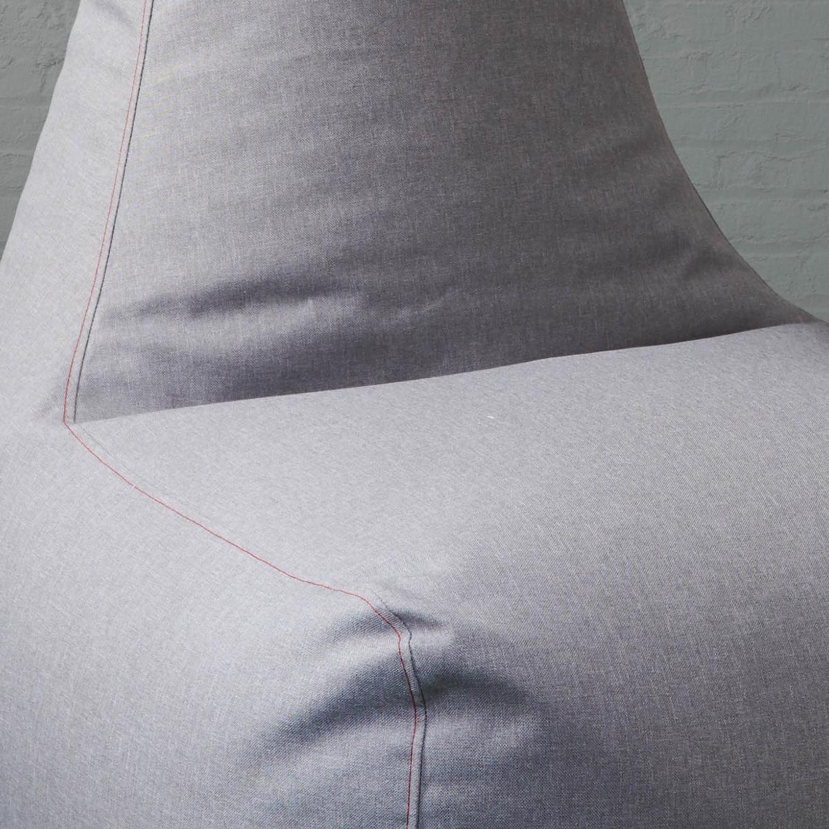 Sitzsack Tina B: ca. 70 cm Grau - Grau, Basics, Textil (70/95/100cm) - Ondega