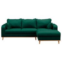 ECKSOFA Beata Grün S: 230x150 cm - Wengefarben/Grün, Design, Textil (230/150cm) - P & B