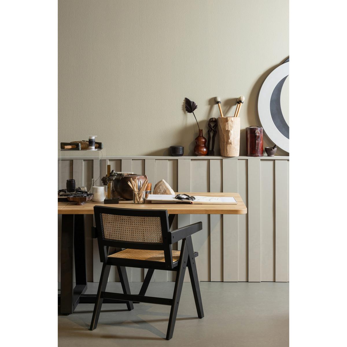 Esstisch Tablo Naturfarben/Schwarz L: 240cm - Schwarz/Naturfarben, MODERN, Holz/Metall (240/100/77cm) - Livetastic