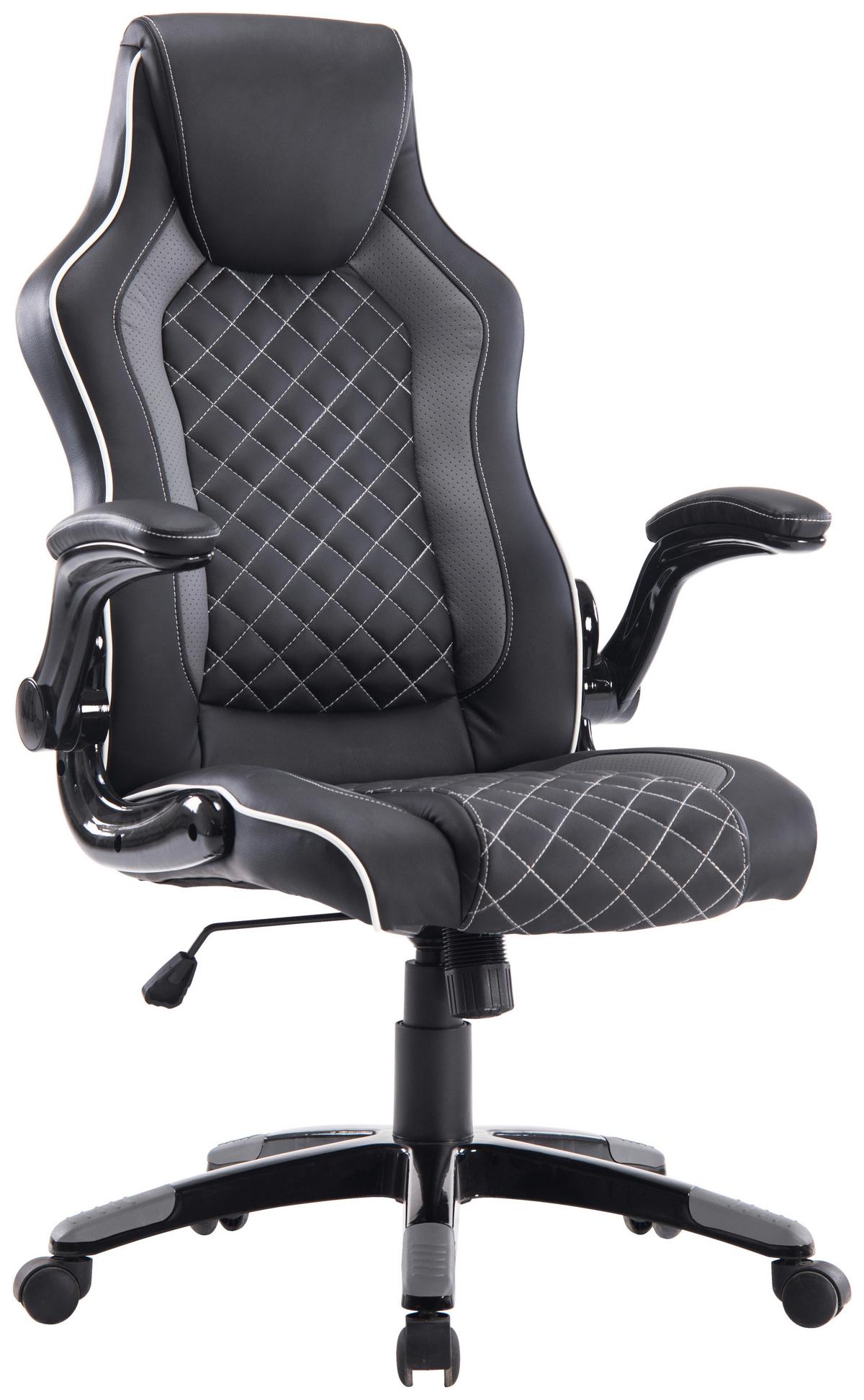 Kancelářske křeslo REGINA - šedá/černá, Moderní, textil/plast (71/116-126/66cm) - Mömax