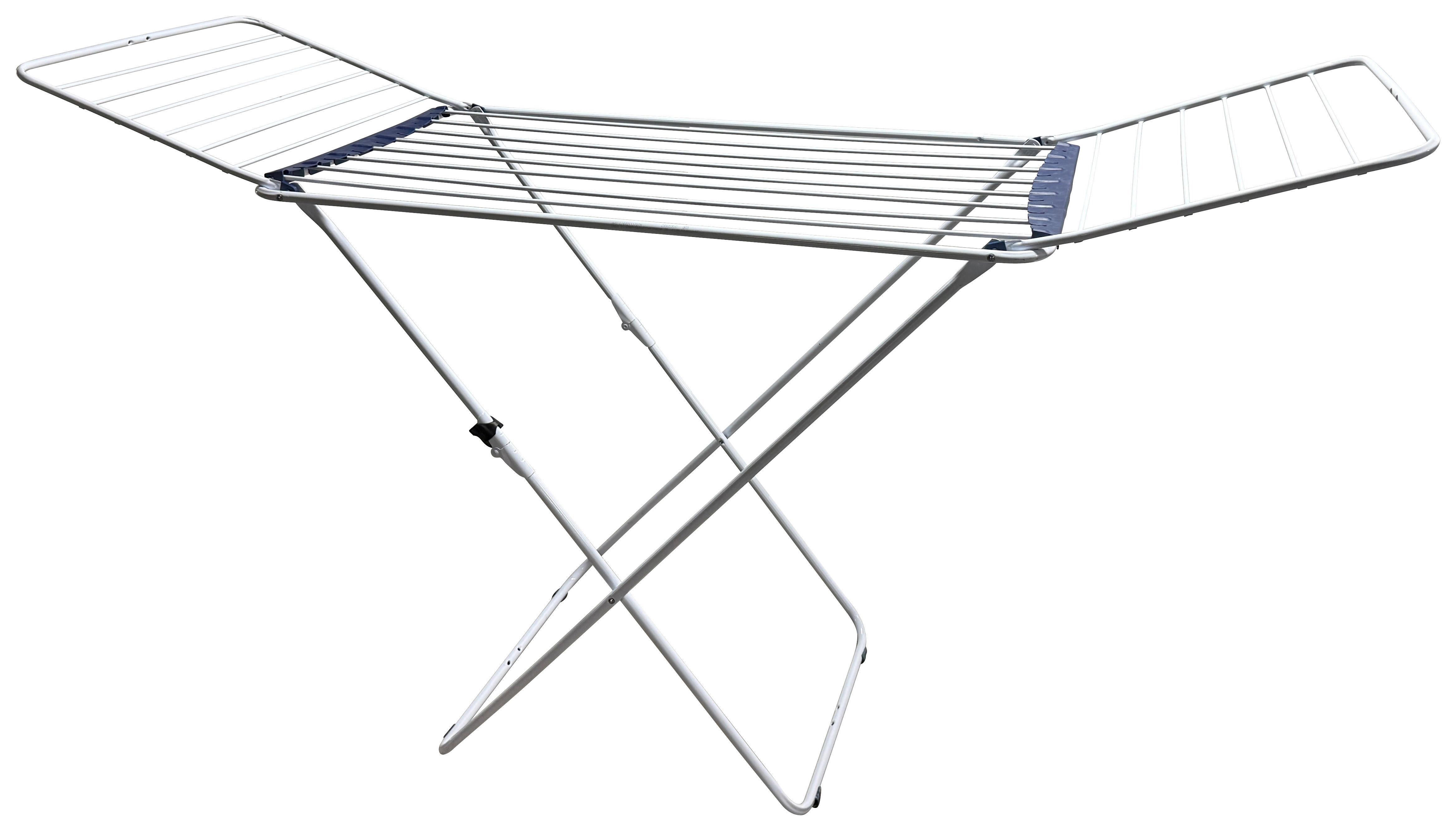 Stojací sušák na prádlo REGIS - bílá/modrá, Konvenční, kov/plast (178/55cm) - Mömax