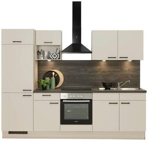 Küchenblock Pn 80 - Kaschmir/Anthrazit, MODERN, Holzwerkstoff/Kunststoff (270cm) - Pino