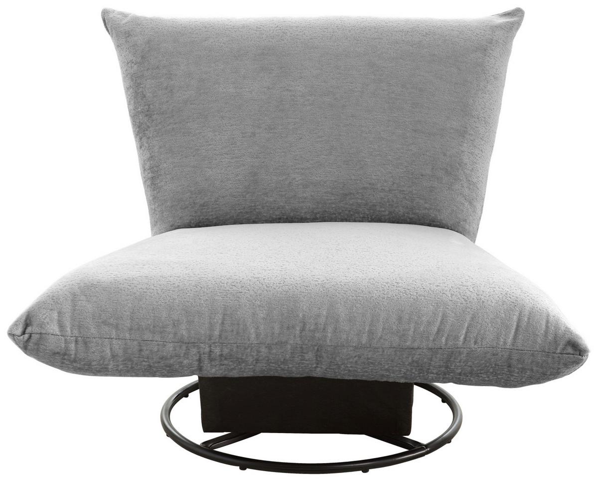 Relaxsessel Cremona Polyester Blau/grau - Blau/Schwarz, Design, Textil (100/78/96cm) - Livetastic