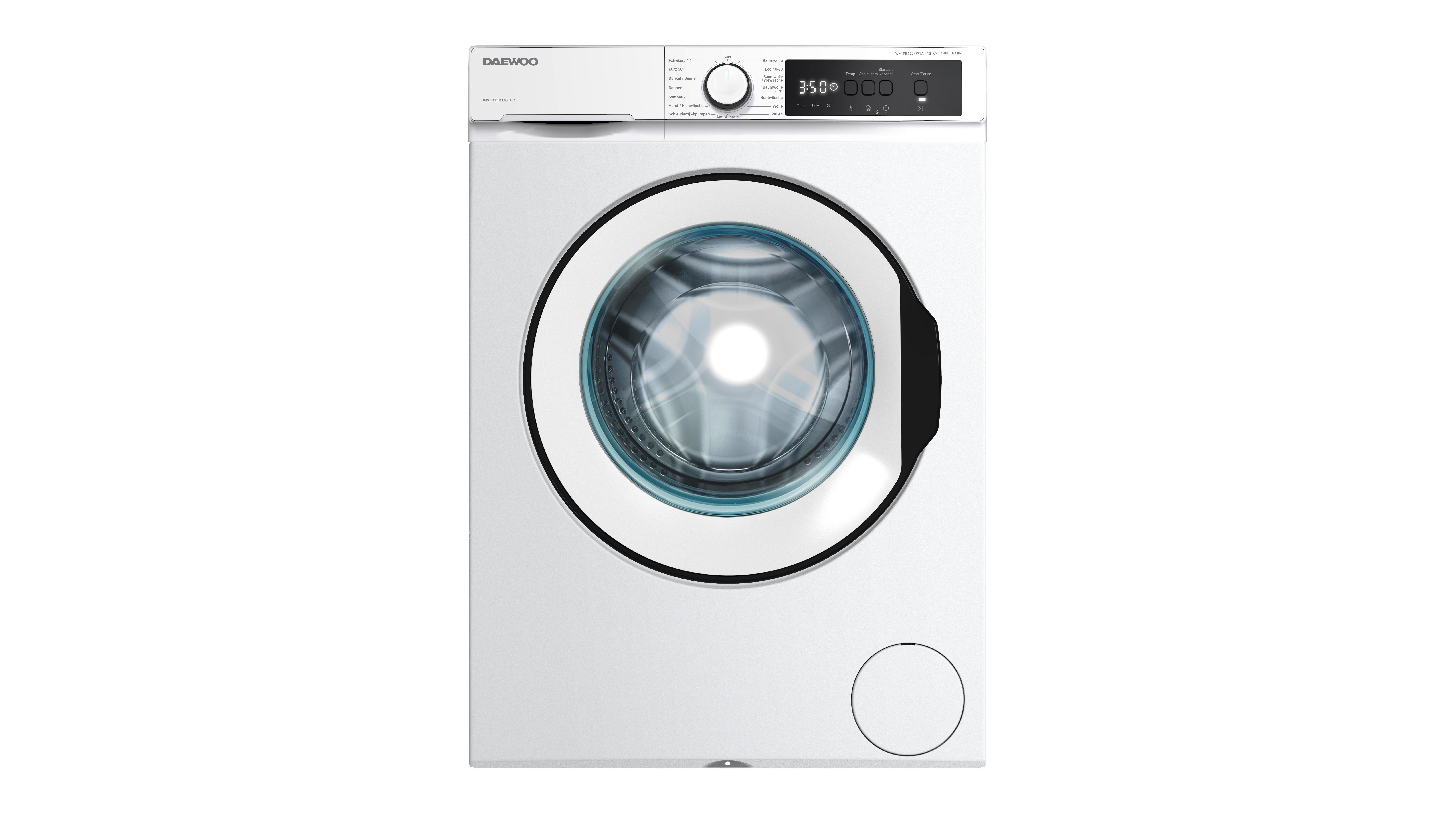 Waschmaschine 10843356 - Wm-Fb2694w1a-De - Weiß, Basics, Metall (59,7/84,5/63,2cm) - Daewoo