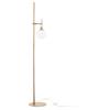 Stehleuchte Erich - Messingfarben, Basics, Glas/Metall (25/155/25cm) - MAYTONI