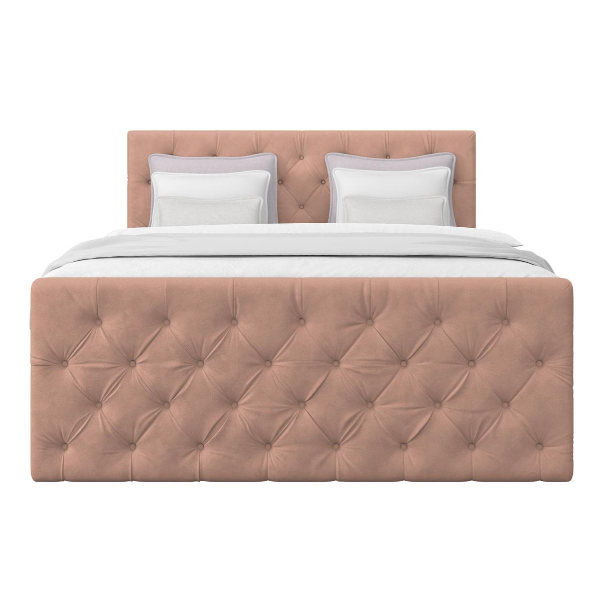 Boxspringbett Elio Altrosa 160x200 cm H3 - Beige/Schwarz, ROMANTIK / LANDHAUS, Textil (160/200cm) - James Wood