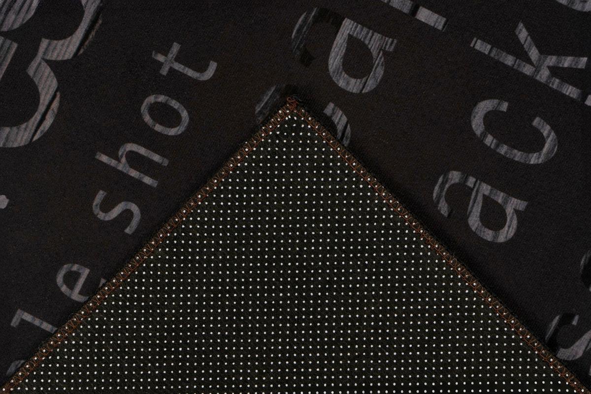 Flachwebteppich Schwarz, BxL: ca. 60x180 cm - Schwarz, Basics, Textil (60/180cm) - Kayoom