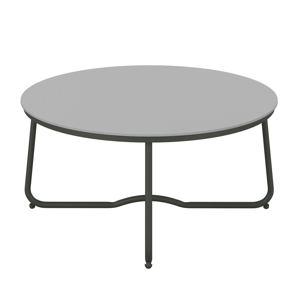 Loungegarnitur Kiel - Hellgrau/Schwarz, MODERN, Textil/Stein (141/78.5/71cm) - Beldano