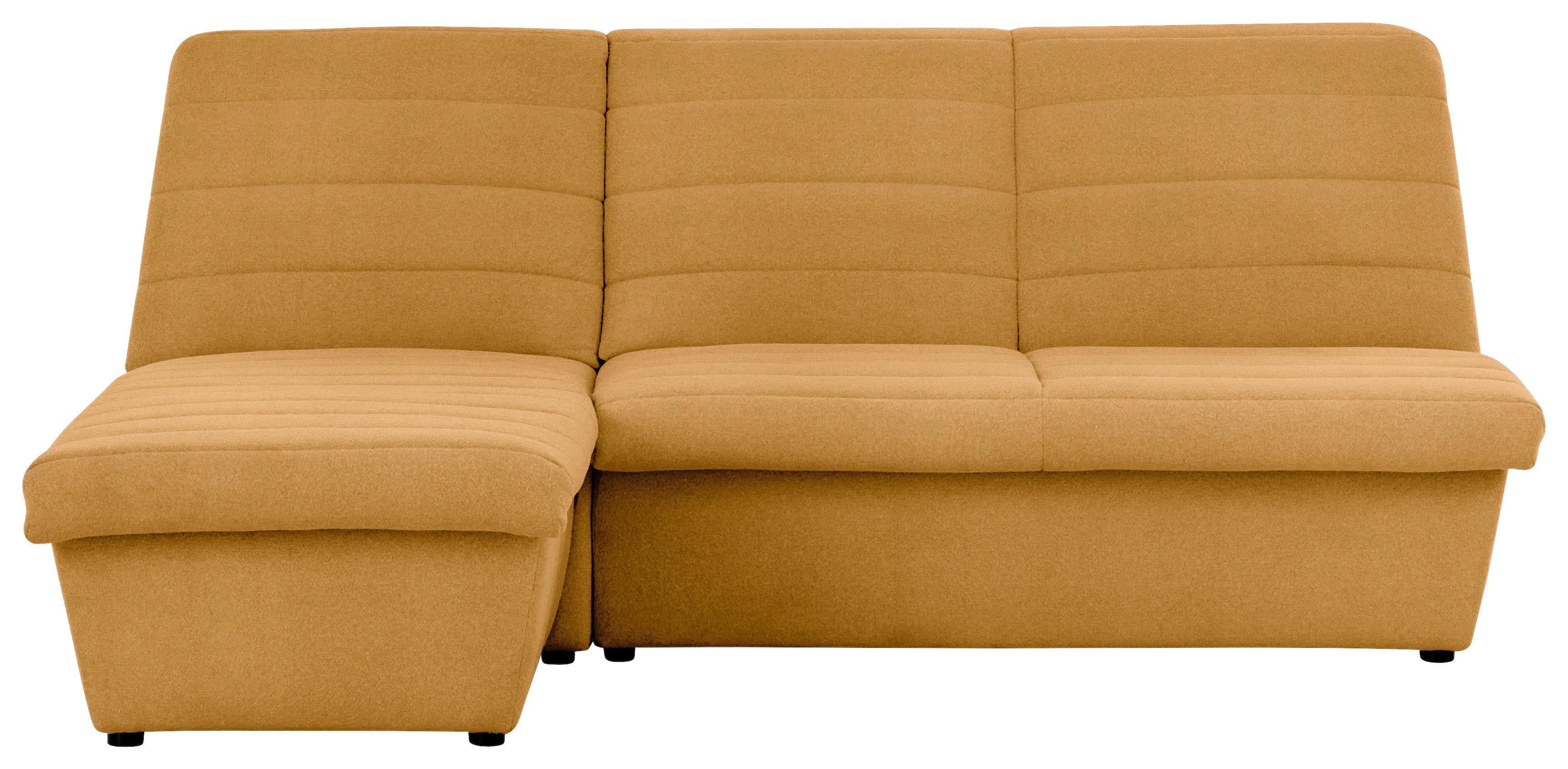 Ecksofa Looks Viii - Senfgelb/Schwarz, Design, Textil (168/214cm) - LOOKS by W.Joop