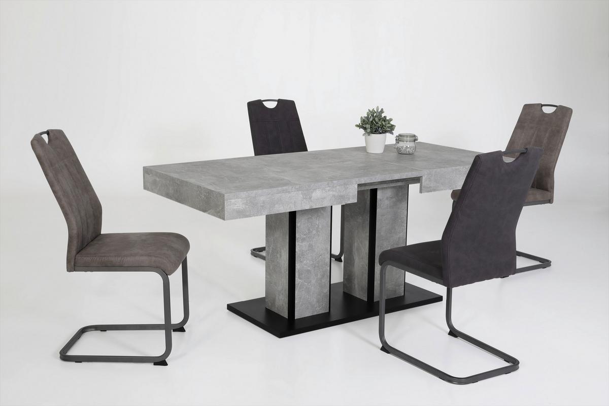 Esstisch Rose T - Anthrazit/Grau, MODERN, Holzwerkstoff (140/80/76cm) - MID.YOU