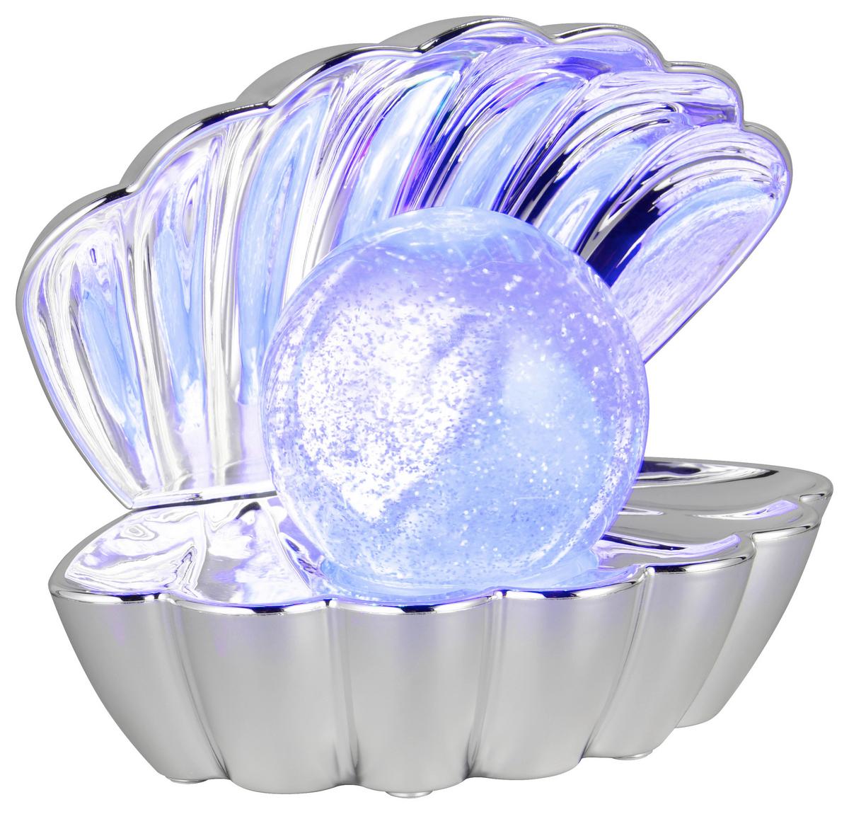 LED-Dekoleuchte Shelly - Chromfarben, Basics, Kunststoff/Metall (17,5/14,5/12,5cm) - Luca Bessoni