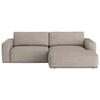 Ecksofa Lasso Beige S: 283x175 cm - Beige/Schwarz, MODERN, Textil (283/175cm) - MID.YOU