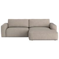Ecksofa Lasso Beige S: 283x175 cm - Beige/Schwarz, MODERN, Textil (283/175cm) - MID.YOU