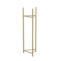 Blumenständer Aluminium Gold- Farben Bxhxt: 27x90x27 Cm - Goldfarben, Basics, Metall (27/90/27cm)