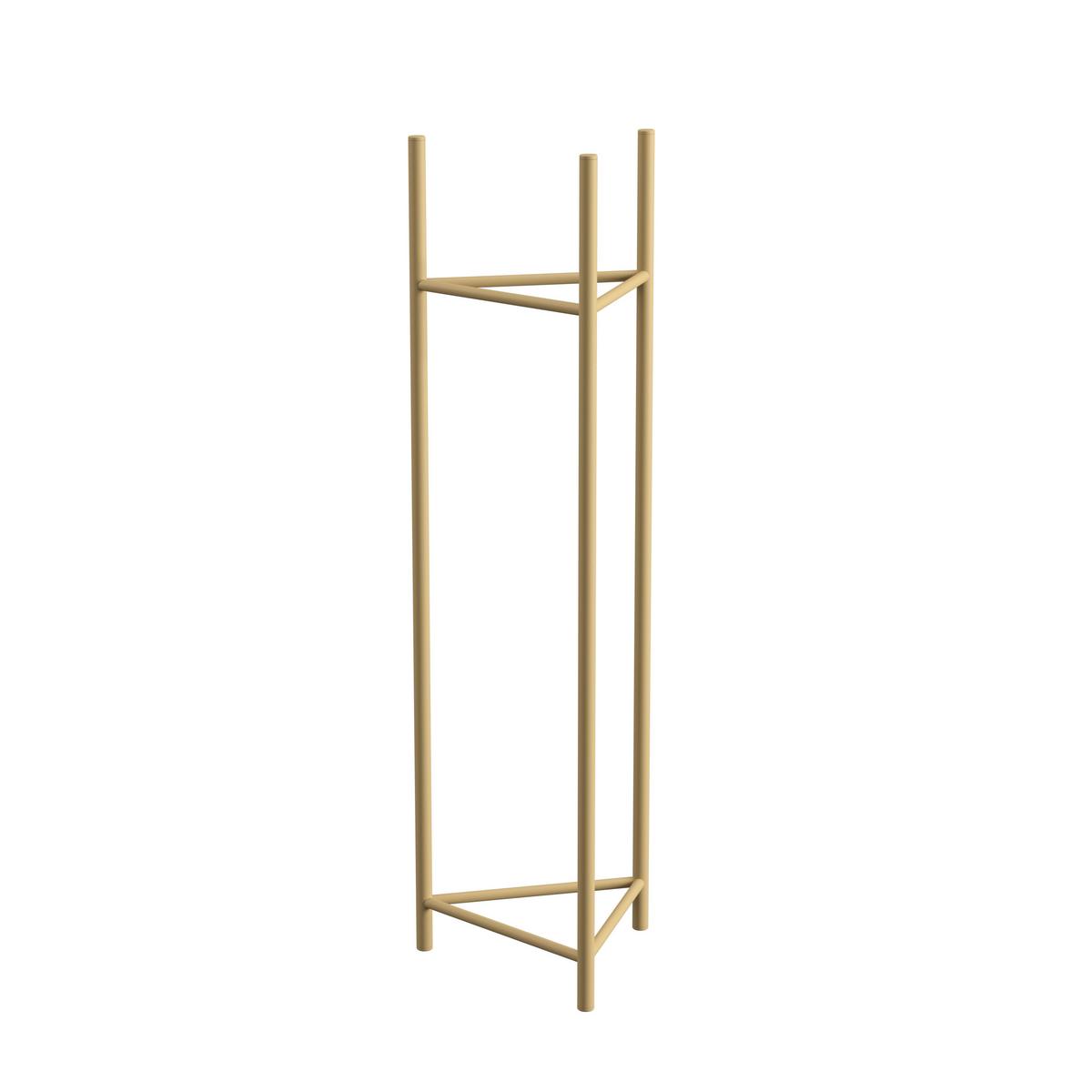 Blumenständer Aluminium Gold- Farben Bxhxt: 27x90x27 Cm - Goldfarben, Basics, Metall (27/90/27cm)