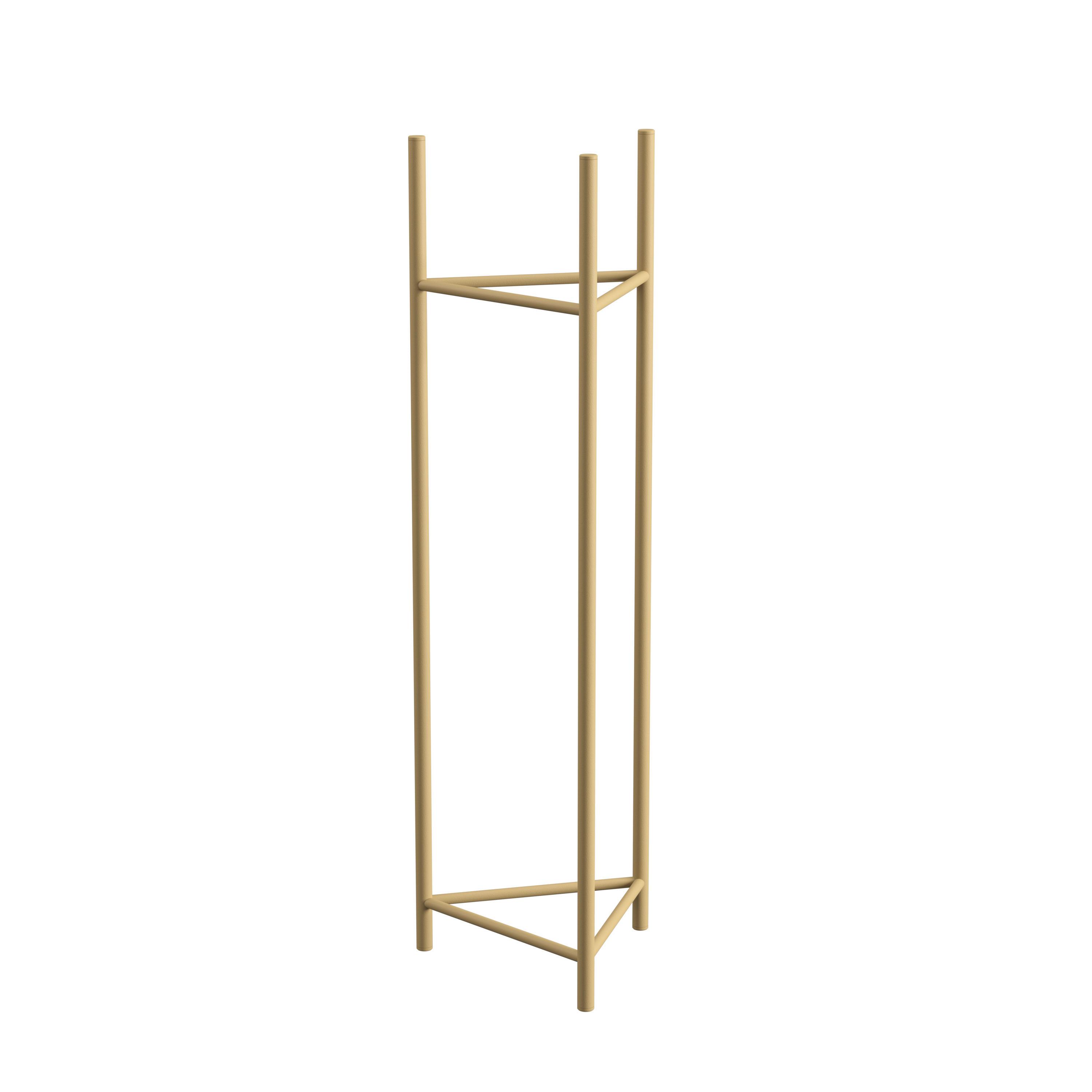 Blumenständer Aluminium Gold- Farben Bxhxt: 27x90x27 Cm