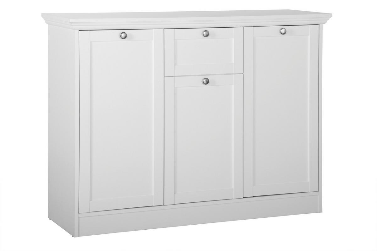 Komód E-Landwood 15 120/90 Cm - fehér, Romantik / Landhaus, faalapú anyag (120/90/40cm) - MID.YOU