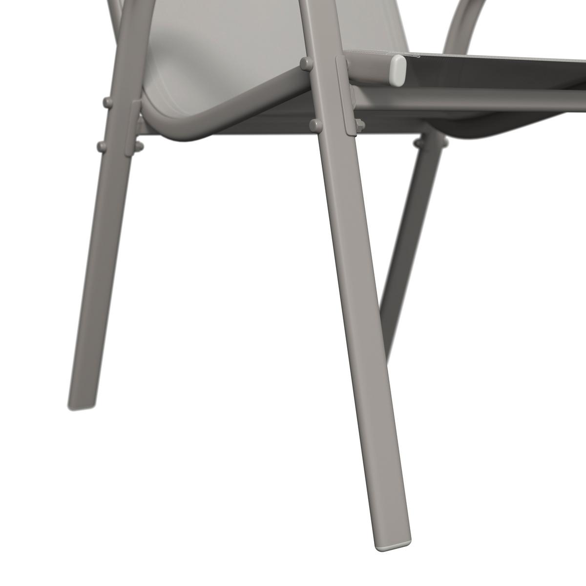 Gartenset Barcelona - Beige, MODERN, Glas/Textil (150/73/80cm) - Beldano