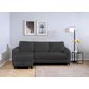 Ecksofa Moli, Anthrazit S: 236x148 cm - Anthrazit/Schwarz, Design, Textil (236/148cm) - MID.YOU