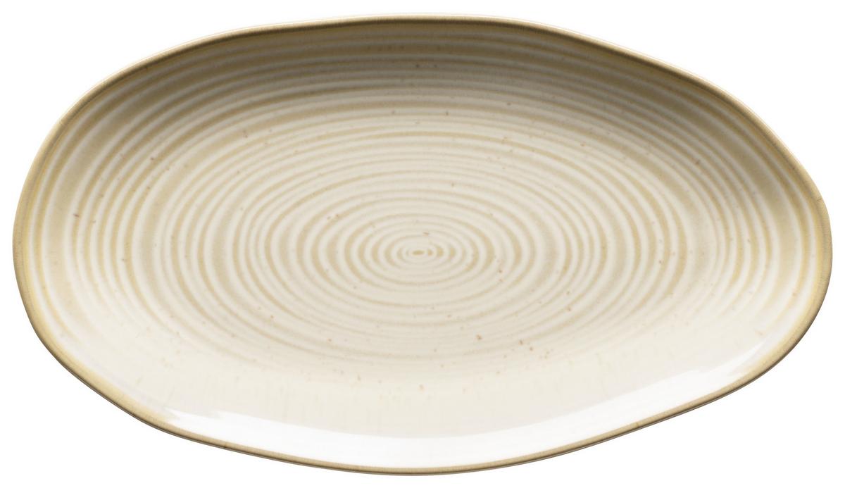 Servierplatten-Set Nottingham Beige 3-teilig - Beige, Basics, Keramik (21,5/35/8cm) - Mäser