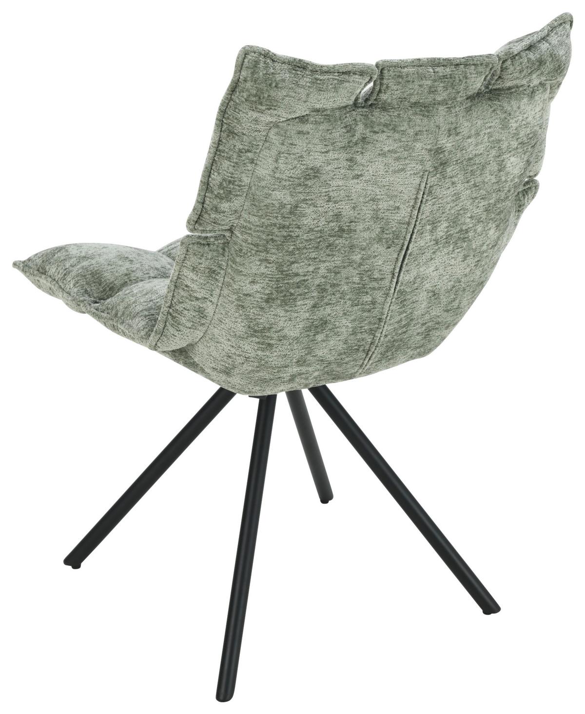 ŽIDLE CARLA - černá/mátově zelená, Trend, kov/dřevo (57/86/66cm) - Mömax