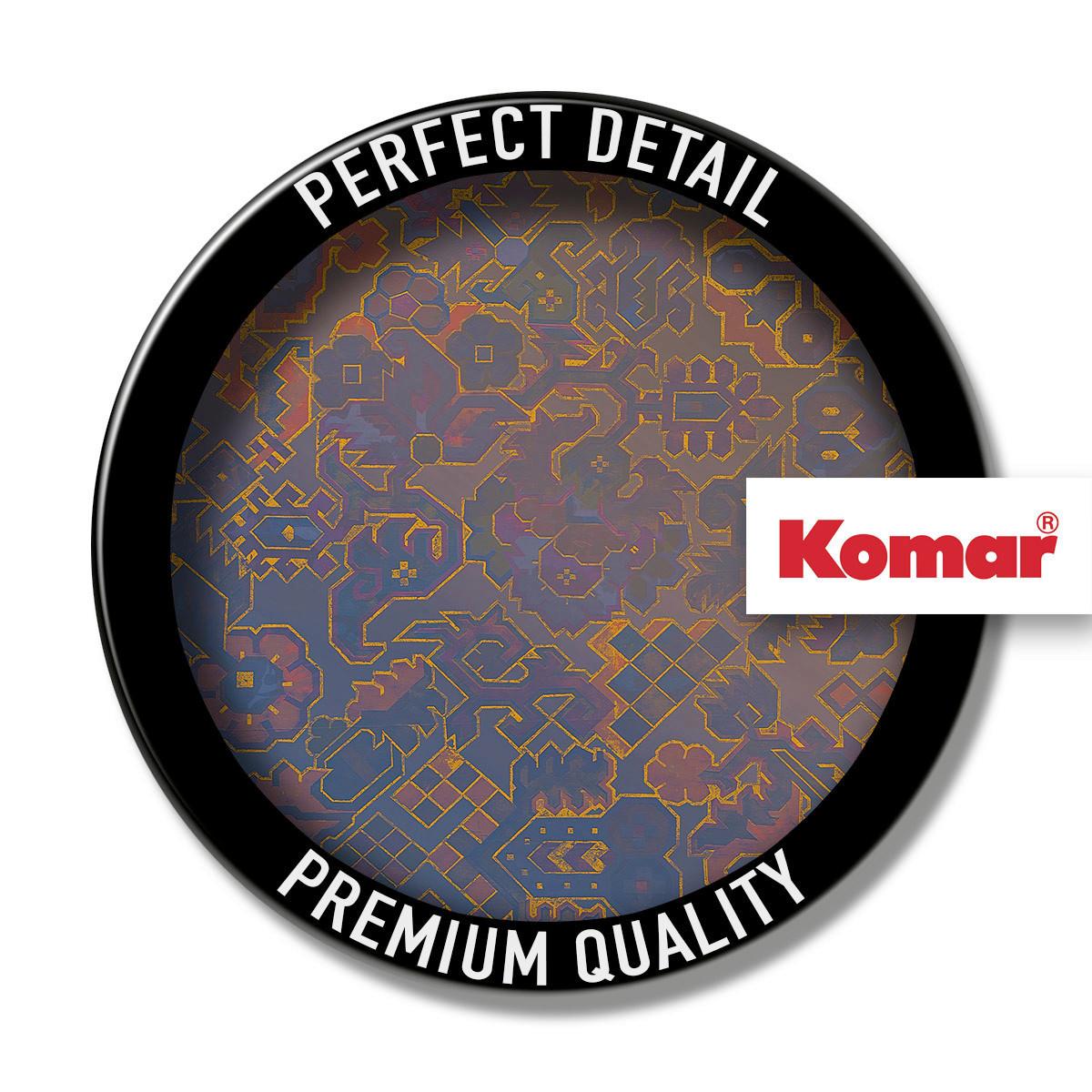 Fototapete D1-045 Ornament - Blau/Bronzefarben, Trend (125cm)