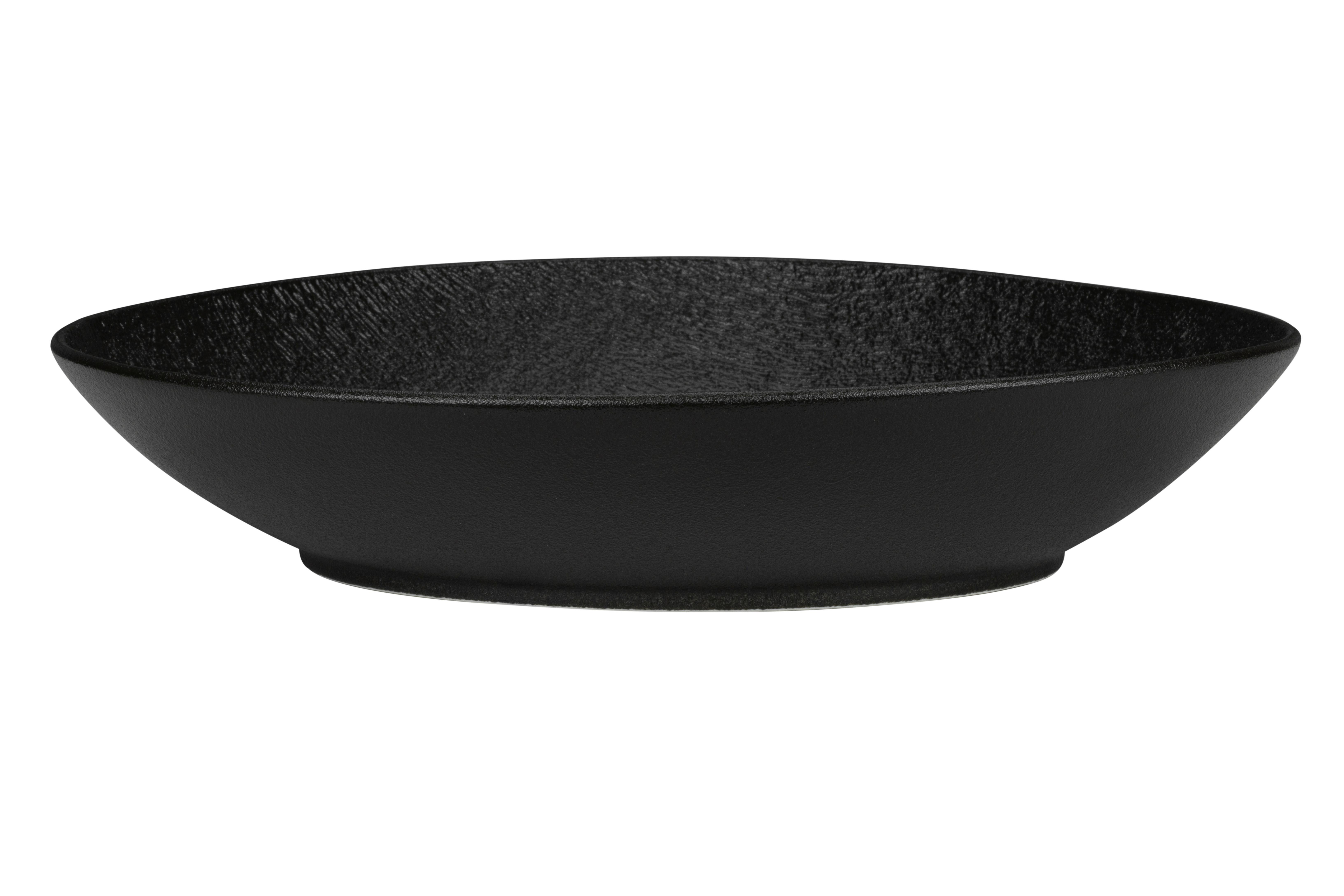 Hluboký Talíř Haruki - černá, Moderní, keramika (25,3/22,3/5,1cm) - Premium Living