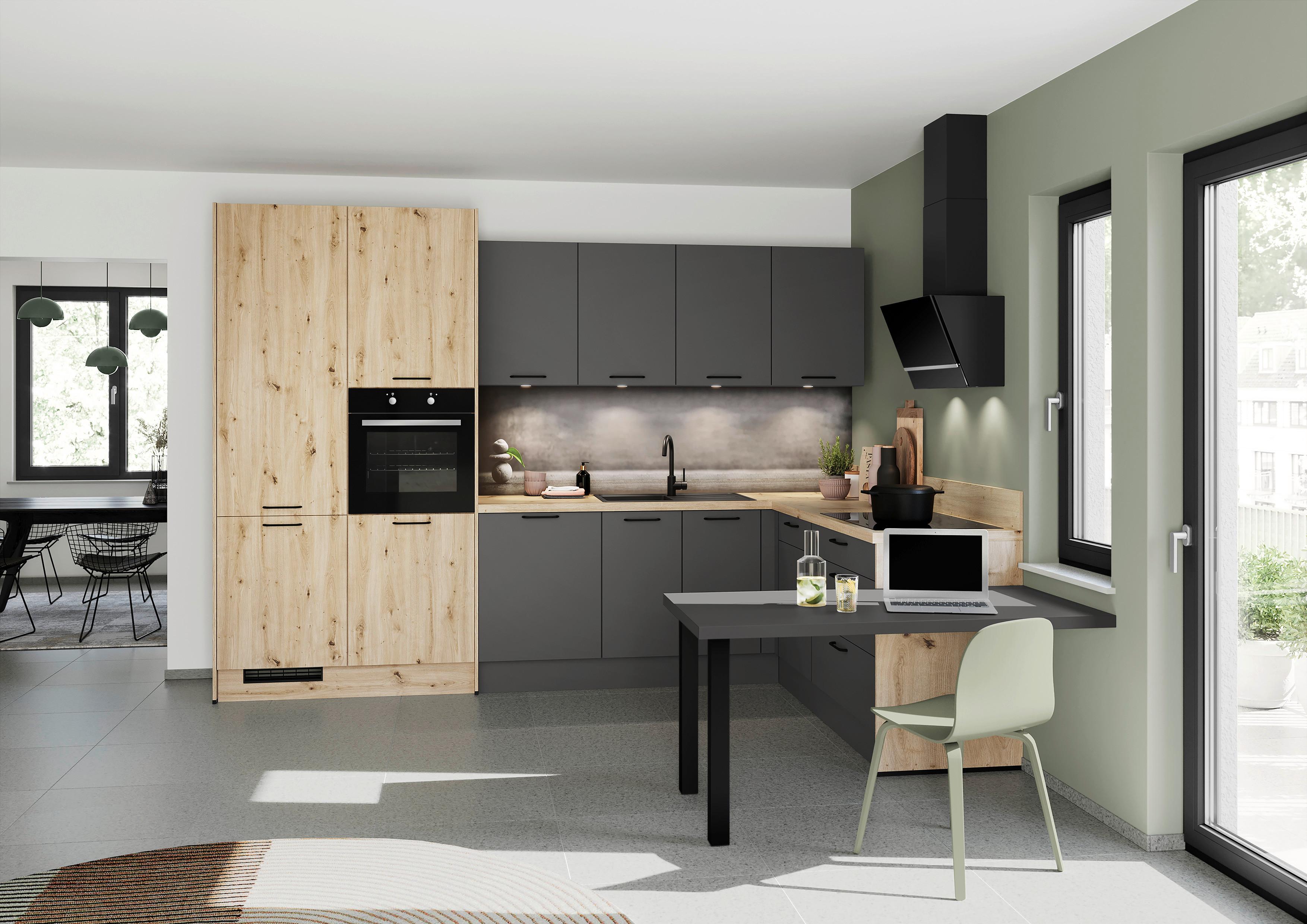 Eckküche Ip 1200 - MODERN, Holzwerkstoff (328/217cm) - Impuls