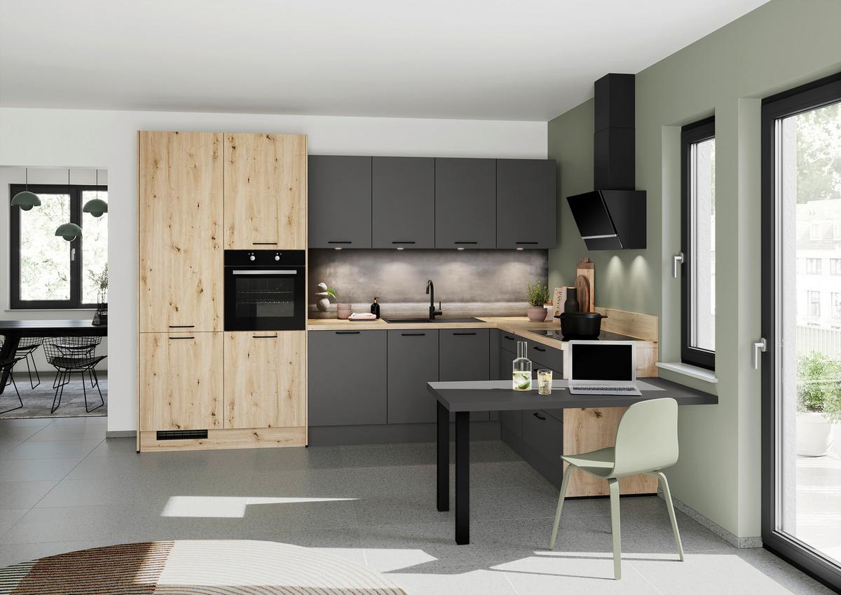 Eckküche Ip 1200 - MODERN, Holzwerkstoff (328/217cm) - Impuls