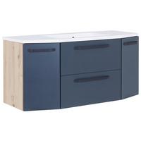 Spodní umyvadlová skříňka SANTO - barvy grafitu/antracitová, Konvenční, kov/kompozitní dřevo (110/56/47cm) - Luca Bessoni