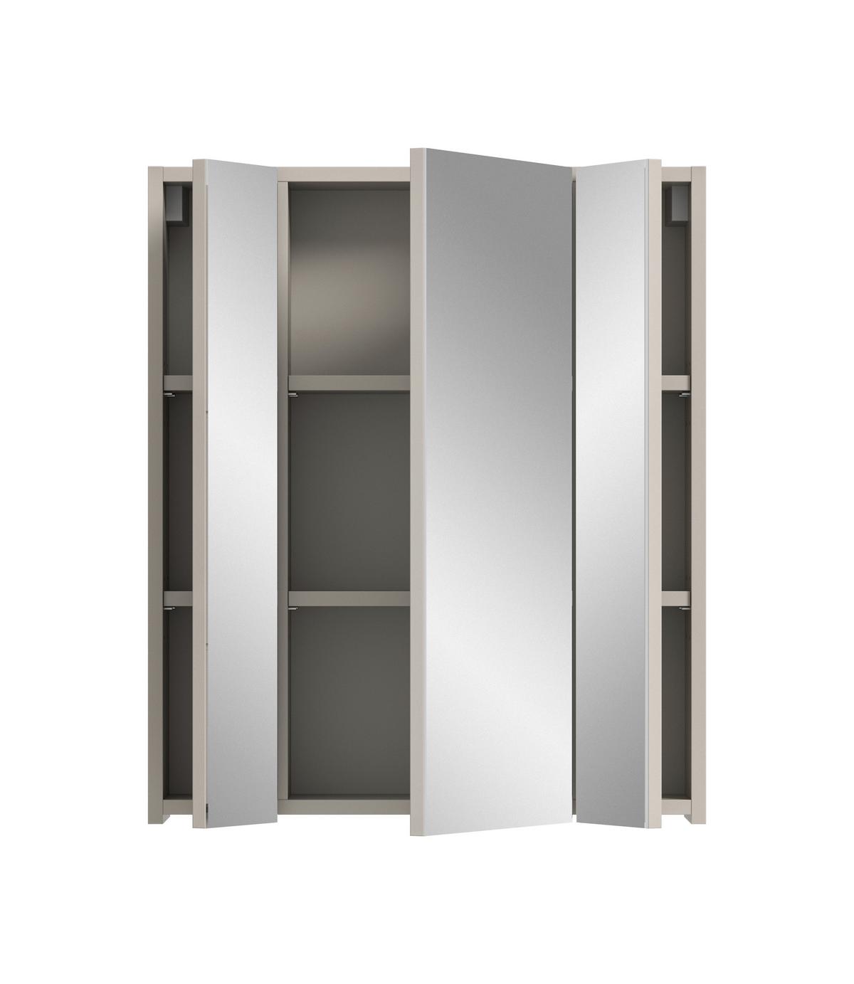 Spiegelschrank Ice Kaschmir B: 60cm - Kaschmir, Trend, Glas/Holzwerkstoff (60/70/18cm) - MID.YOU